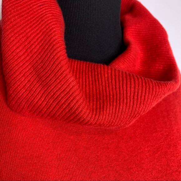 Banana Republic Factory red cowl turtleneck sweater size Small - Picture 3 of 12